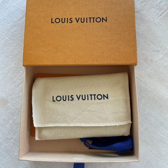 Louis Vuitton Credit Card Holder Wallet Monogram Grey Leather - Picture 3 of 9